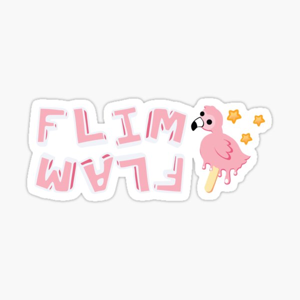 Flamingo Youtube Stickers Redbubble - youtube fans art flamingo with roblox myths