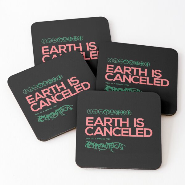 Item preview, Earth is Canceled (Gaga Chromatica Green/Pink) designed and sold by Fox Newton.