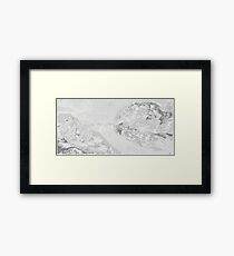 The Creation of Adam ASCII Art Poster Framed Print