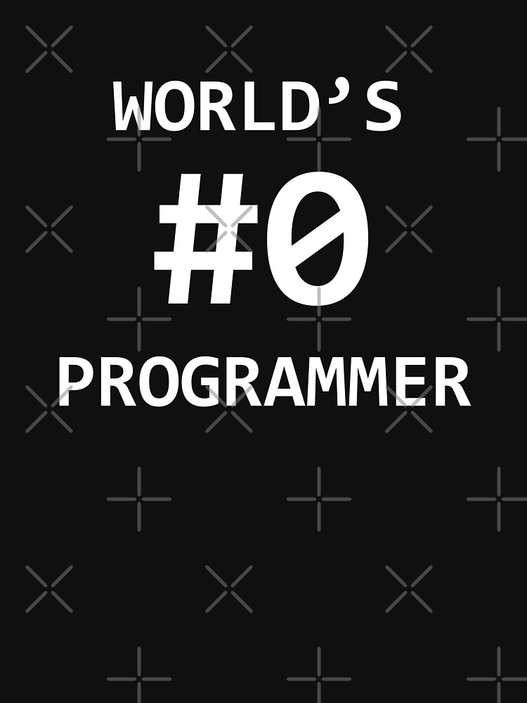 Thumbnail 7 of 7, Classic T-Shirt, World's #0 Programmer for Software Developer and Coder Humor designed and sold by tobbz.