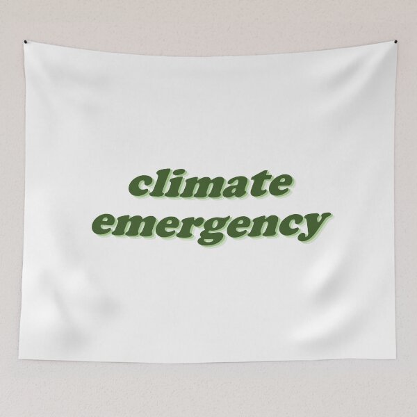 Item preview, climate emergency: the time is now designed and sold by designair.