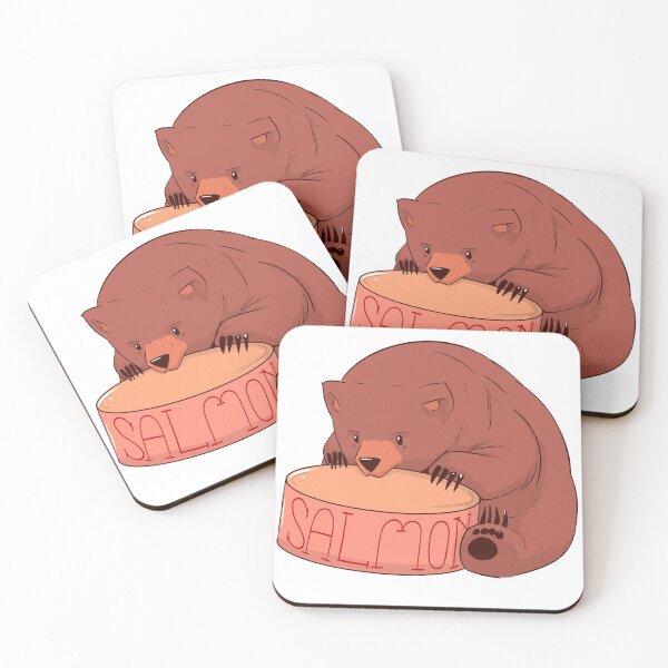 Item preview, Tiny Salmon Bear designed and sold by TribalCatMerch.