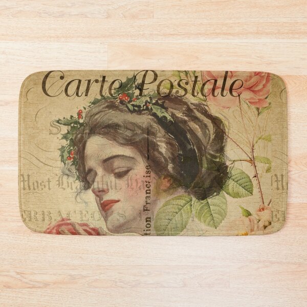 Item preview, Parisienne Angel Vintage Postcard Carte Postale Floral Shabby Chic Seasons designed and sold by WizardsWorld.