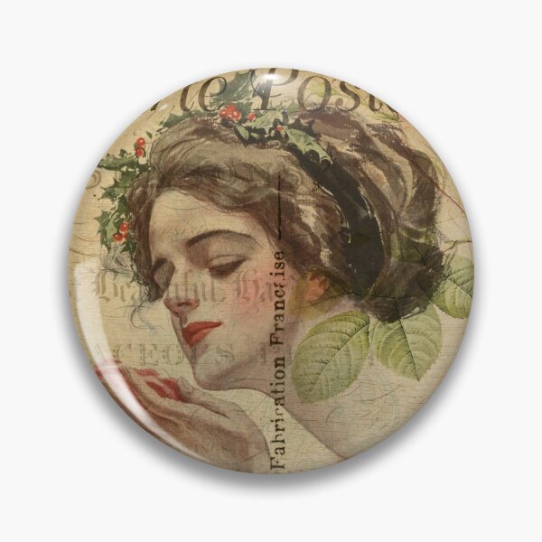 Item preview, Parisienne Angel Vintage Postcard Carte Postale Floral Shabby Chic Seasons designed and sold by WizardsWorld.