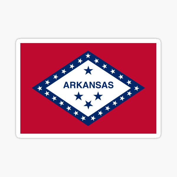 Vista previa del artículo con la obra «Bandera de Arkansas. Bandera del estado de AR», diseñado y vendido por toluk.