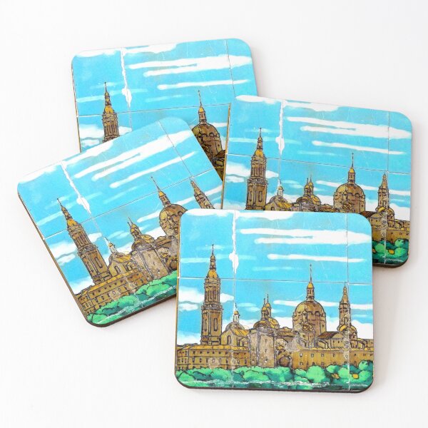 Item preview, ZARAGOZA MONUMENTS - TILED - ART - ZARAGOZA ART - PUZZLE - SPAIN - EUROPE designed and sold by Tropical Blood.