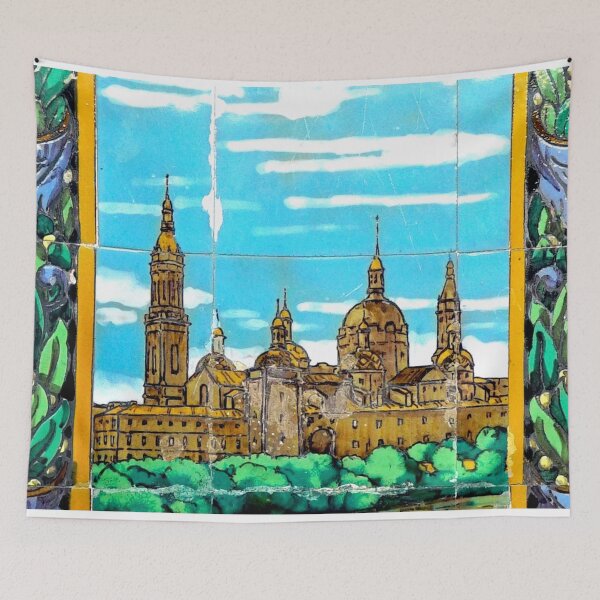 Item preview, ZARAGOZA MONUMENTS - TILED - ART - ZARAGOZA ART - PUZZLE - SPAIN - EUROPE designed and sold by Tropical Blood.