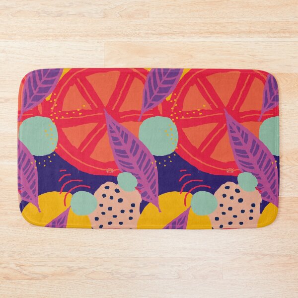 Item preview, Funky Vibrant Abstract Citrus Fruit designed and sold by brushbotanist.