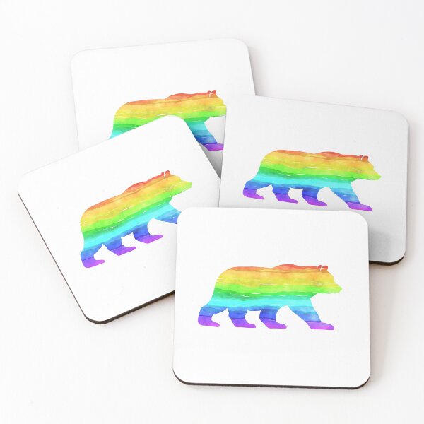 Item preview, Tie dye polar bear designed and sold by Funtastic-GOODS.