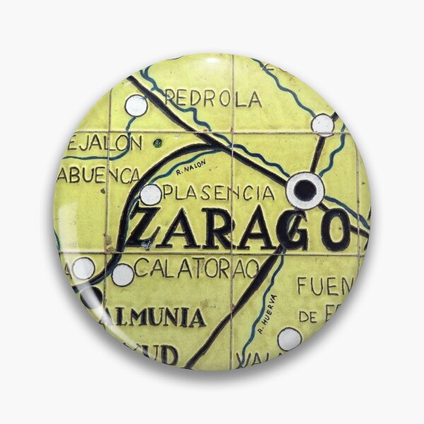Item preview, MAPS - ZARAGOZA - TILED - SPAIN - YELLOW - DECORATION - PUZZLE  designed and sold by Tropical Blood.