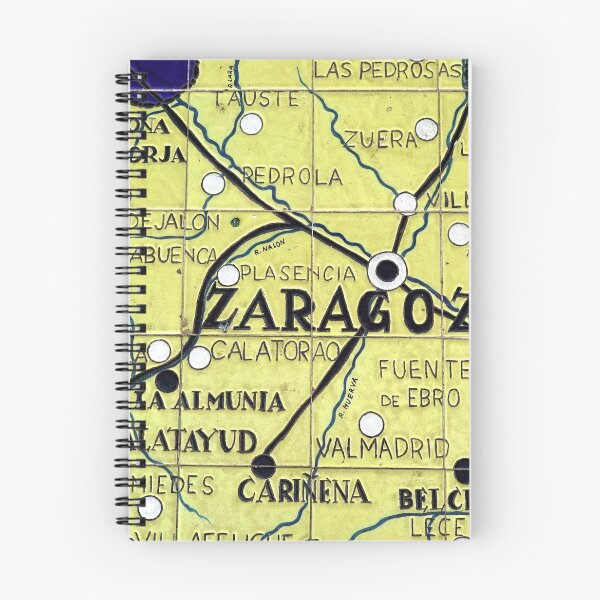 Item preview, MAPS - ZARAGOZA - TILED - SPAIN - YELLOW - DECORATION - PUZZLE designed and sold by Tropical Blood.