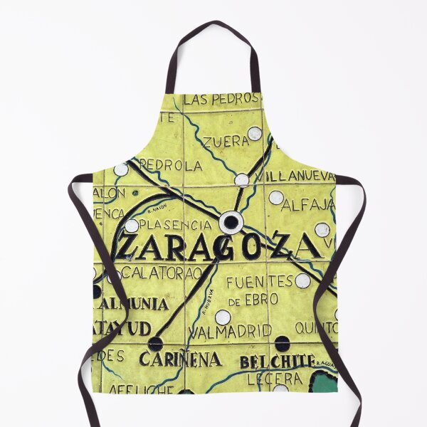 Item preview, MAPS - ZARAGOZA - TILED - SPAIN - YELLOW - DECORATION - PUZZLE designed and sold by Tropical Blood.