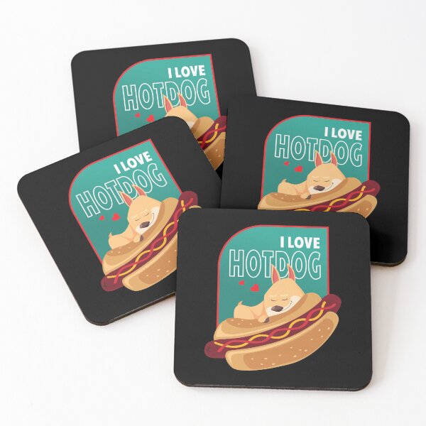 Item preview, Cute Corgi Dog - I Love Hotdog / TAGADOG designed and sold by tagadog.