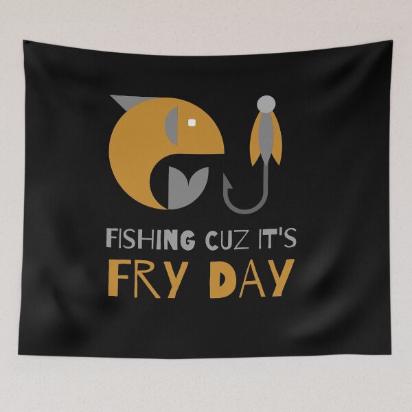 Item preview, Fishing cuz it's fry day(friday) designed and sold by urban-symmetry.