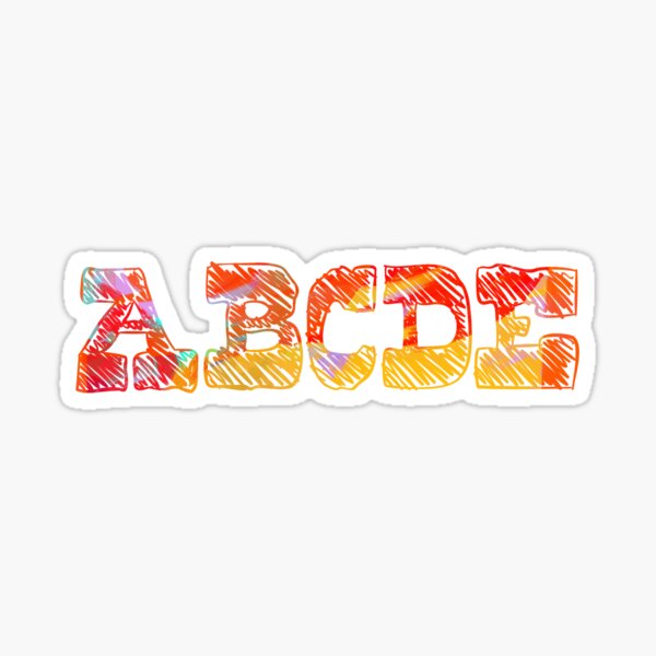 Abcdefg Hi Stickers for Sale