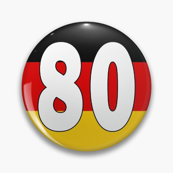 Item preview, Number 80 with Germany flag on the background designed and sold by AllShirts21.