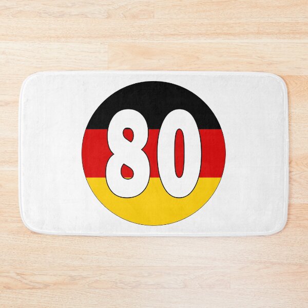 Item preview, Number 80 with Germany flag on the background designed and sold by AllShirts21.