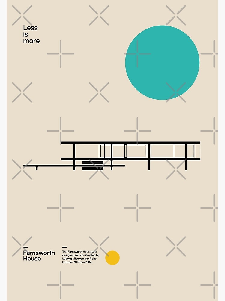 Dimensions de la maison Farnsworth