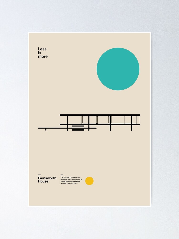 Alternate view of Farnsworth House Poster