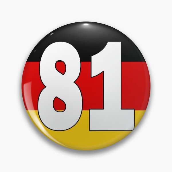Item preview, Number 81 with Germany flag on the background designed and sold by AllShirts21.