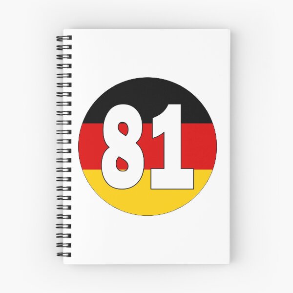 Item preview, Number 81 with Germany flag on the background designed and sold by AllShirts21.