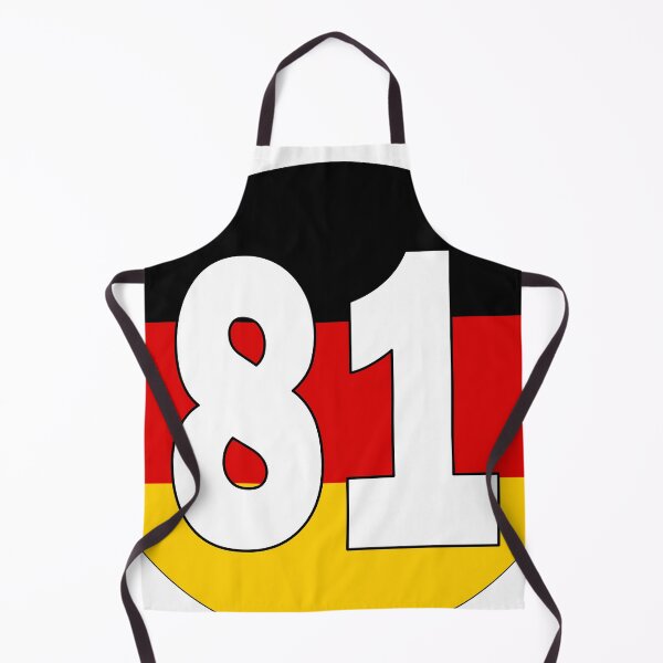 Item preview, Number 81 with Germany flag on the background designed and sold by AllShirts21.