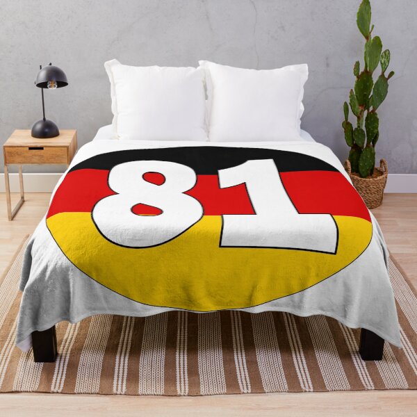 Item preview, Number 81 with Germany flag on the background designed and sold by AllShirts21.