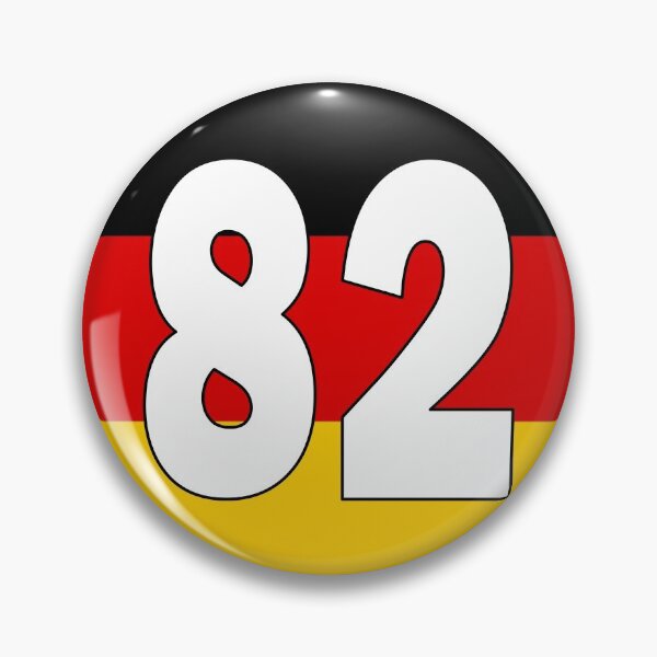Item preview, Number 82 with Germany flag on the background designed and sold by AllShirts21.