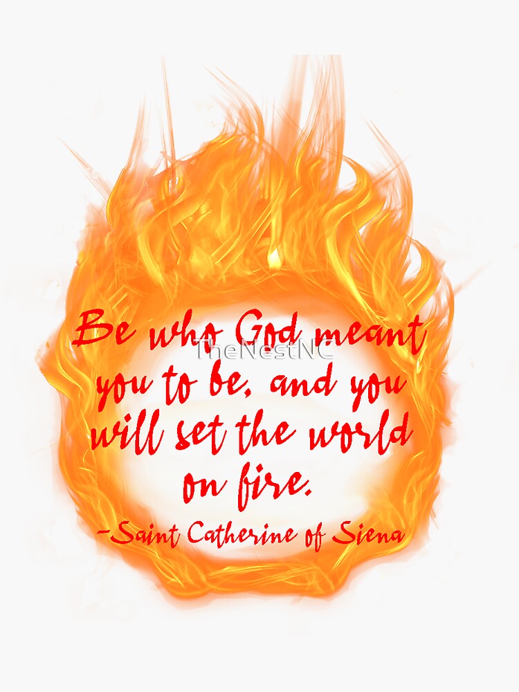 "Be Who God Meant You To Be, And You Will Sent The World On Fire. -St ...