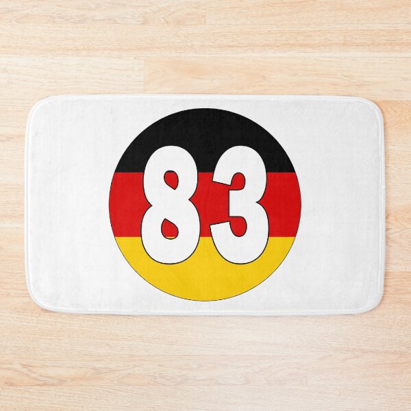 Item preview, Number 83 with Germany flag on the background designed and sold by AllShirts21.
