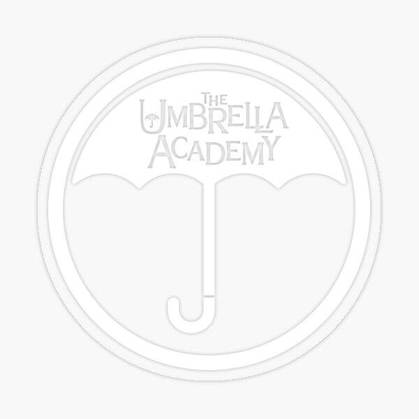 Umbrella Academy Logo Sticker for Sale by dewdrop-designs