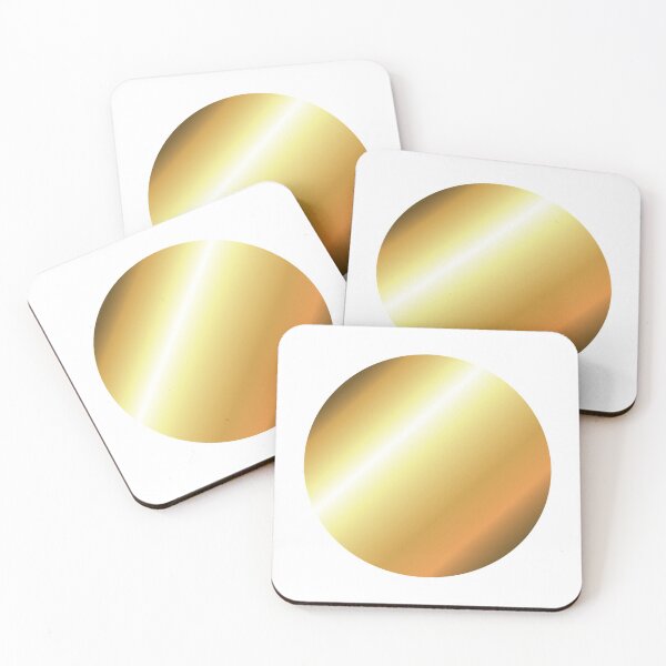 Item preview, Metallic Gold Gradient Shiny Abstract Futuristic Circle  designed and sold by Inogitna Designs.