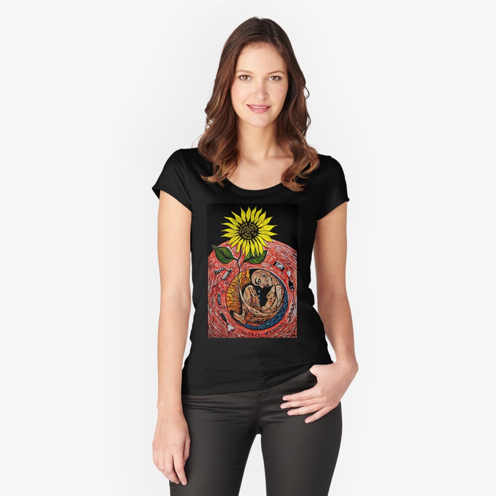 Item preview, Fitted Scoop T-Shirt designed and sold by leonitalee.