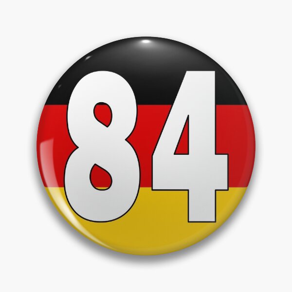 Item preview, Number 84 with Germany flag on the background designed and sold by AllShirts21.