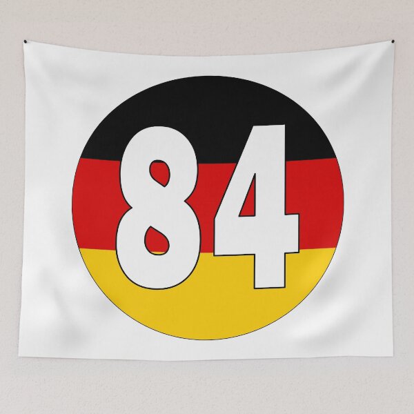 Item preview, Number 84 with Germany flag on the background designed and sold by AllShirts21.