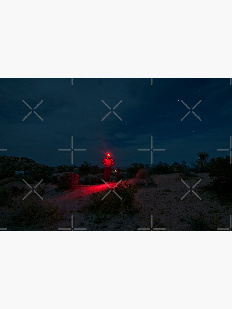Man with Red Light - Joshua Tree by Bastianelli