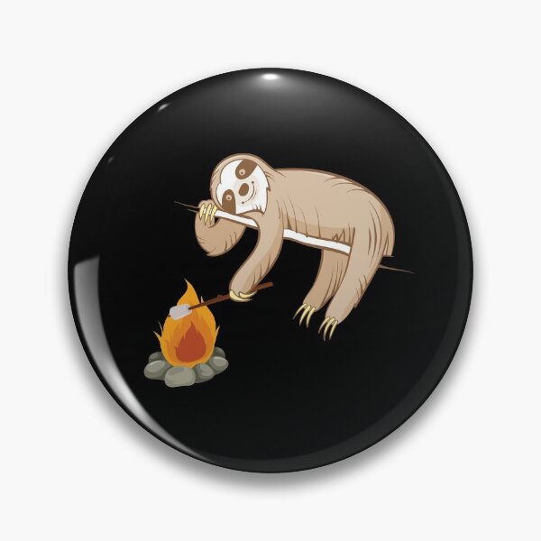 Item preview, Sloth, Campfire, Toasting Marshmallows designed and sold by EstelleStar.