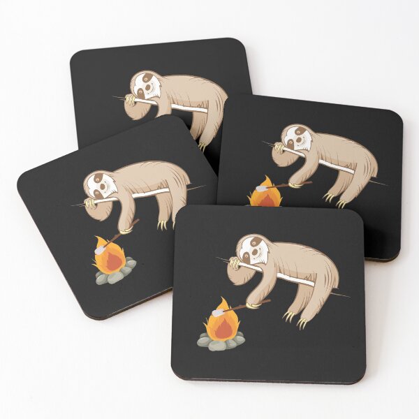Item preview, Sloth, Campfire, Toasting Marshmallows designed and sold by EstelleStar.