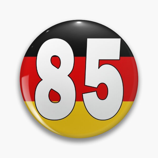 Item preview, Number 85 with Germany flag on the background designed and sold by AllShirts21.