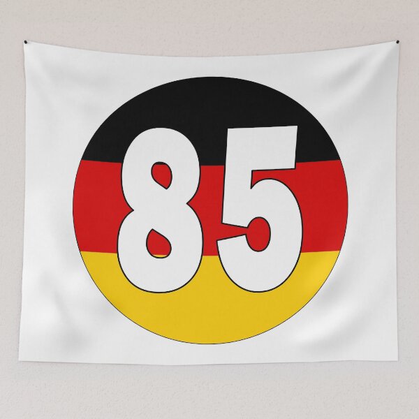 Item preview, Number 85 with Germany flag on the background designed and sold by AllShirts21.