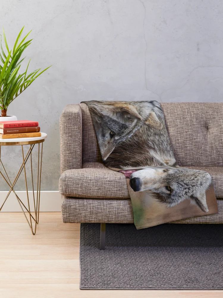 Thumbnail 2 of 6, Throw Blanket, Timber Wolves designed and sold by WolvesOnly.