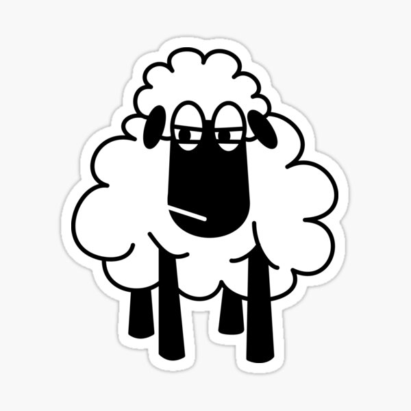 Item preview, Fed-up sheep designed and sold by Erik Lewin.