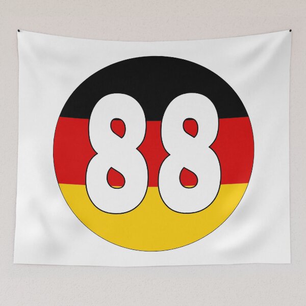 Item preview, Number 88 with Germany flag on the background designed and sold by AllShirts21.
