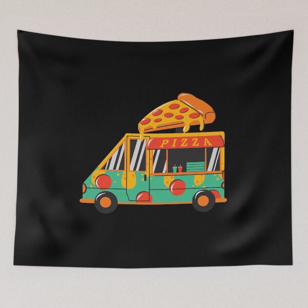 Item preview, Cute Pizza Truck designed and sold by Maria Simone.