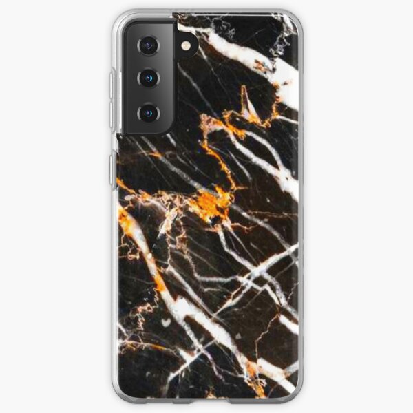 Black and gold marble Samsung Galaxy Soft Case