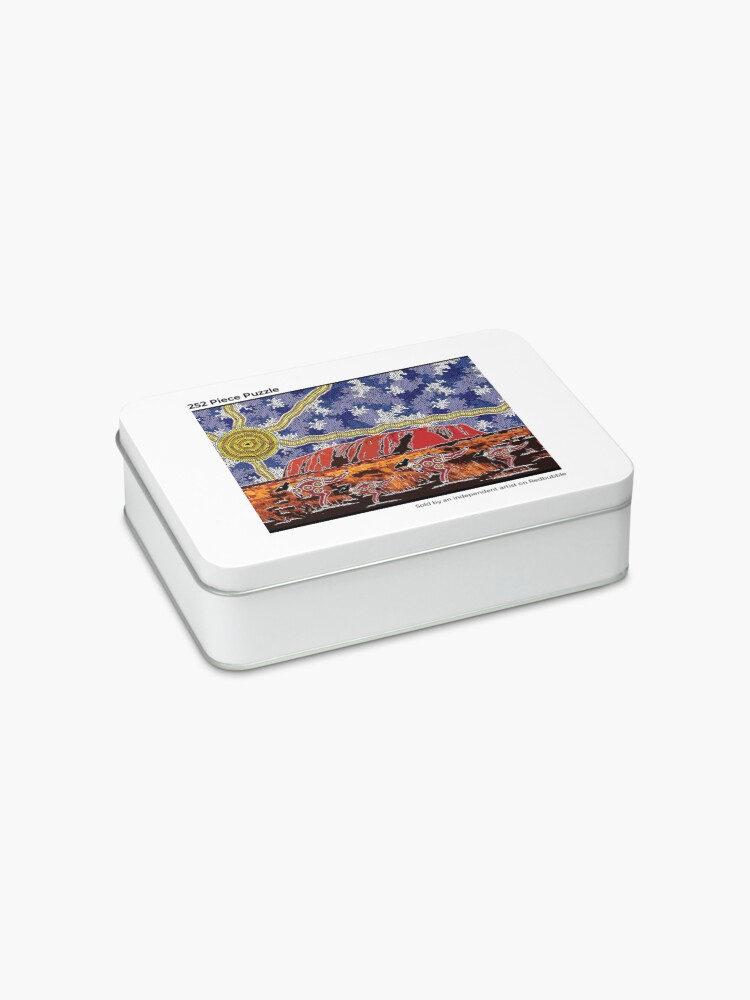 Alternate view of Authentic Aboriginal Art - Uluru Sky Jigsaw Puzzle