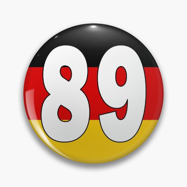 Item preview, Number 89 with Germany flag on the background designed and sold by AllShirts21.