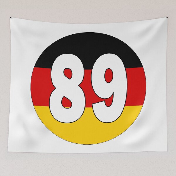 Item preview, Number 89 with Germany flag on the background designed and sold by AllShirts21.