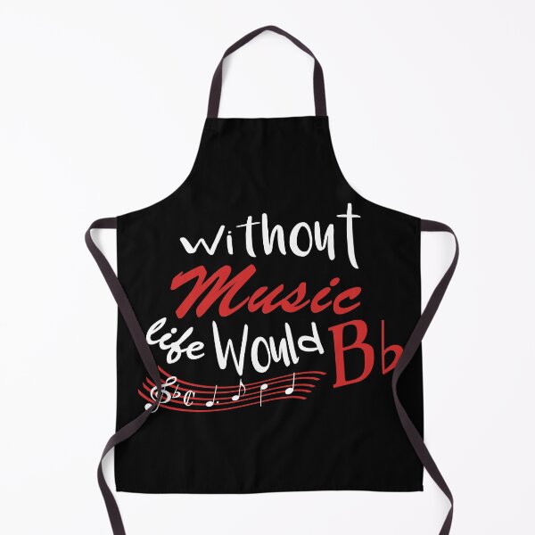 Item preview, Without Music, Life Would B Flat designed and sold by MusicTeesStore.