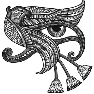 Artwork thumbnail, Eye of Horus (Tattoo Style Tee) by AnitaInverarity